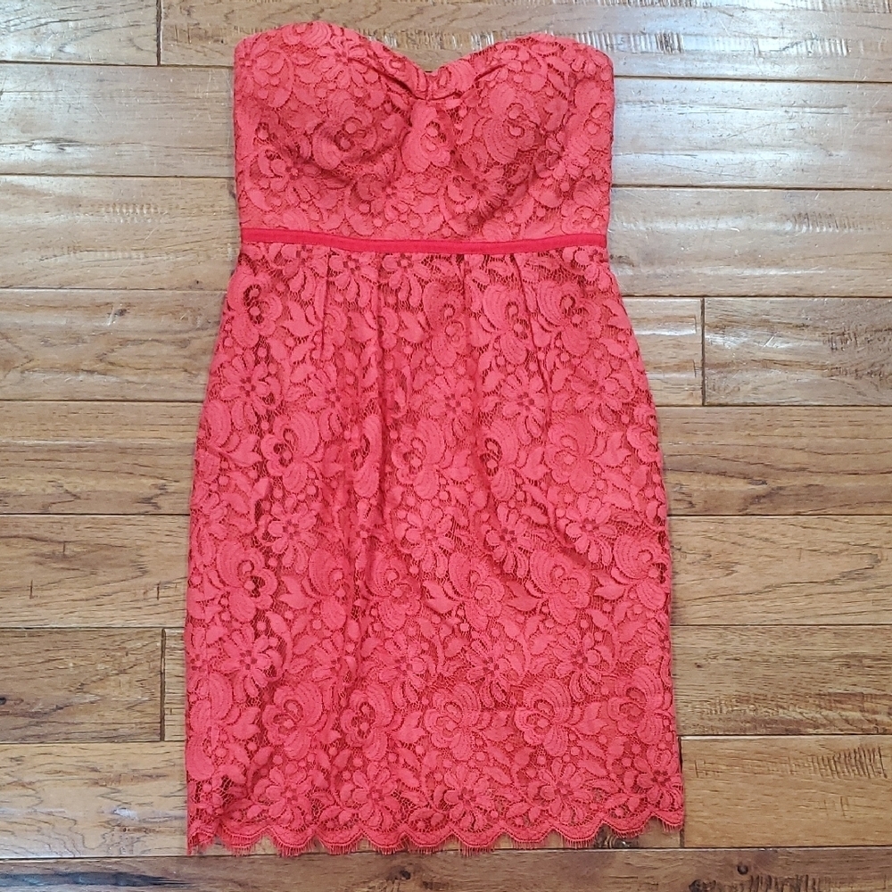 Jenny Yoo Hudson Lace Sheath Mini Dress